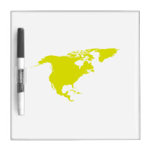 Continent of North America Dry-Erase Board