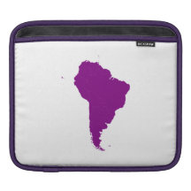 Continent of South America Sleeves For iPads