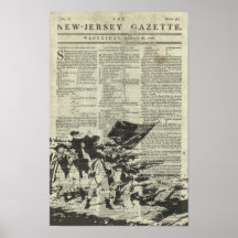 Continental Army Newspaper Poster