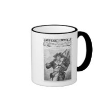 Continental Soldier holding a musket flag Mugs