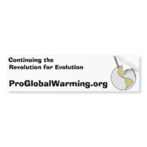 Continuing the Revolution for Evolution bumper stickers