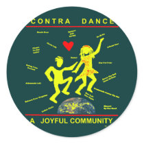 Contra Dance Gifts stickers by thatwhichisgood Contra Dance Gifts stickers