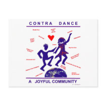 Contra Dance Joy postcards