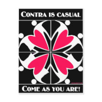 Contra Is Casual postcards