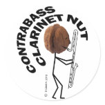 Contrabass Clarinet Nut Round Stickers