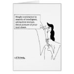 Contractor In Search of Woman w/a Tool Chest Cards