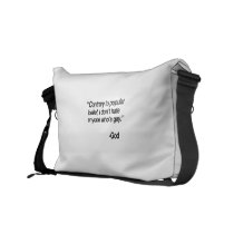 Contrary to popular belief, God does not hate gay Commuter Bag