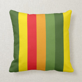 Contrast Color Stripe Pattern Pillow