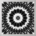 Contrast Kaleidoscope Print