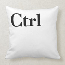 Control Alt Delete Ctrl Alt Del Throw Pillows