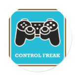 Control Freak Round Stickers