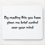 Control over your mind mouse mats