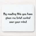 Control over your mind mousepads