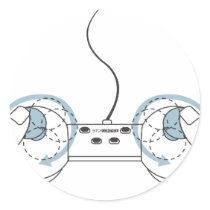 Control Round Sticker