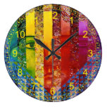 Conundrum I – Abstract Rainbow Woman Goddess Wall Clocks