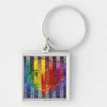 Conundrum I – Abstract Rainbow Woman Goddess Key Chains