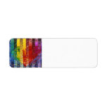 Conundrum I – Abstract Rainbow Woman Goddess Return Address Labels