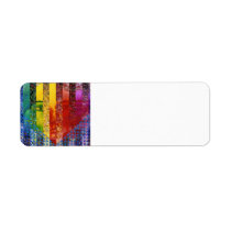 Conundrum I – Abstract Rainbow Woman Goddess labels