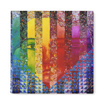 Conundrum I Magnet - Rainbow Face