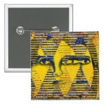 Conundrum II – Golden & Sapphire Goddess Button