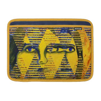 Conundrum II – Golden & Sapphire Goddess MacBook Air Sleeves