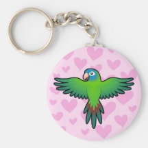 Conure / Lorikeet / Parrot Love Keychains