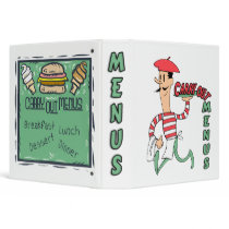 Convenient Carry Out Menu Organizer Binder by malibuitalian Convenient Carry Out Menu Organizer Binder