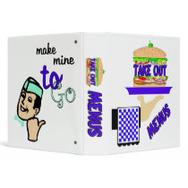Convenient Take Out Menu Organizer Binder by malibuitalian Convenient Take Out Menu Organizer Binder