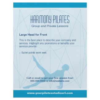 Convergent Lines Pilates Flyer zazzle_flyer