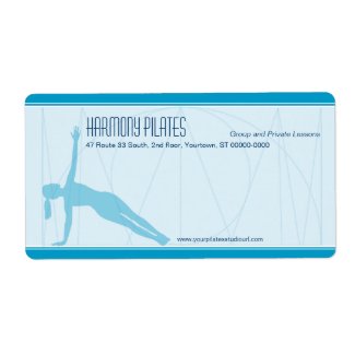 Convergent Lines Pilates Shipping Label label