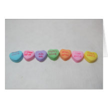 Conversation Hearts 3 Card
