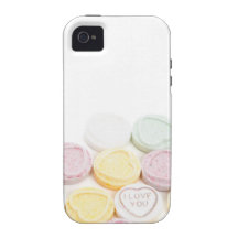 Conversation hearts candy I Love You foodie photo Vibe iPhone 4 Case