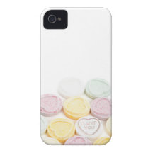 Conversation hearts candy I Love You foodie photo iPhone 4 Case