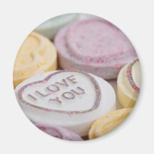 Conversation hearts candy I Love You Forever photo Fridge Magnets