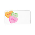 Conversation Hearts Valentine's Day Label Tags