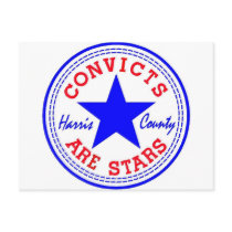 Convicts (Retro) Blue postcards by Amped_Effects Convicts (Retro) Blue postcards