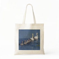 Convoy of Swans Canvas Bag