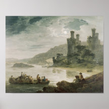 Conway Castle, 1794 Posters