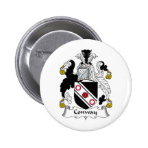 Conway Family Crest Button