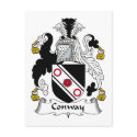 Conway Family Crest postcards by coatsofarms Conway Family Crest postcards