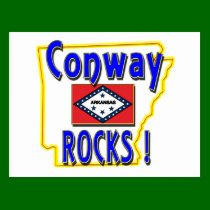 Conway Rocks ! (blue) postcards