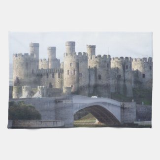 Conwy castle kitchen towels