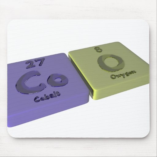 Coo as Co Cobalt and O Oxygen Mousepads