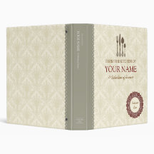Cook book lace vinyl binders