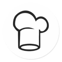 Cook - Chef Round Stickers