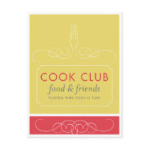 Cook Club Postcard by aorrel Cook Club Postcard