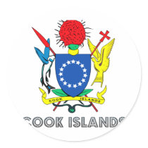 Cook Islander Emblem stickers by FlagStore Cook Islander Emblem stickers