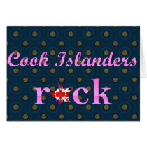 Cook Islanders Rock - Cute Pink Cards