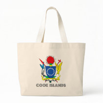 Cook Islands Coat of Arms Tote Bags