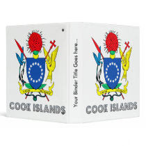 Cook Islands Coat of Arms Vinyl Binders